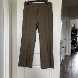 Talbots brown tweed trouser size 14 excellent used condition